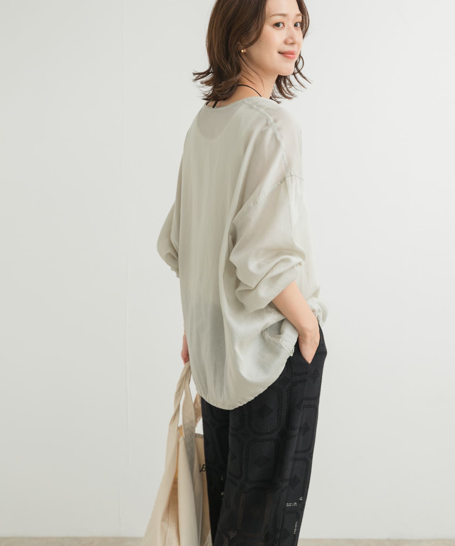 URBAN RESEARCH DOORS「リネンブレンドドロストチュニック」|チュニック|