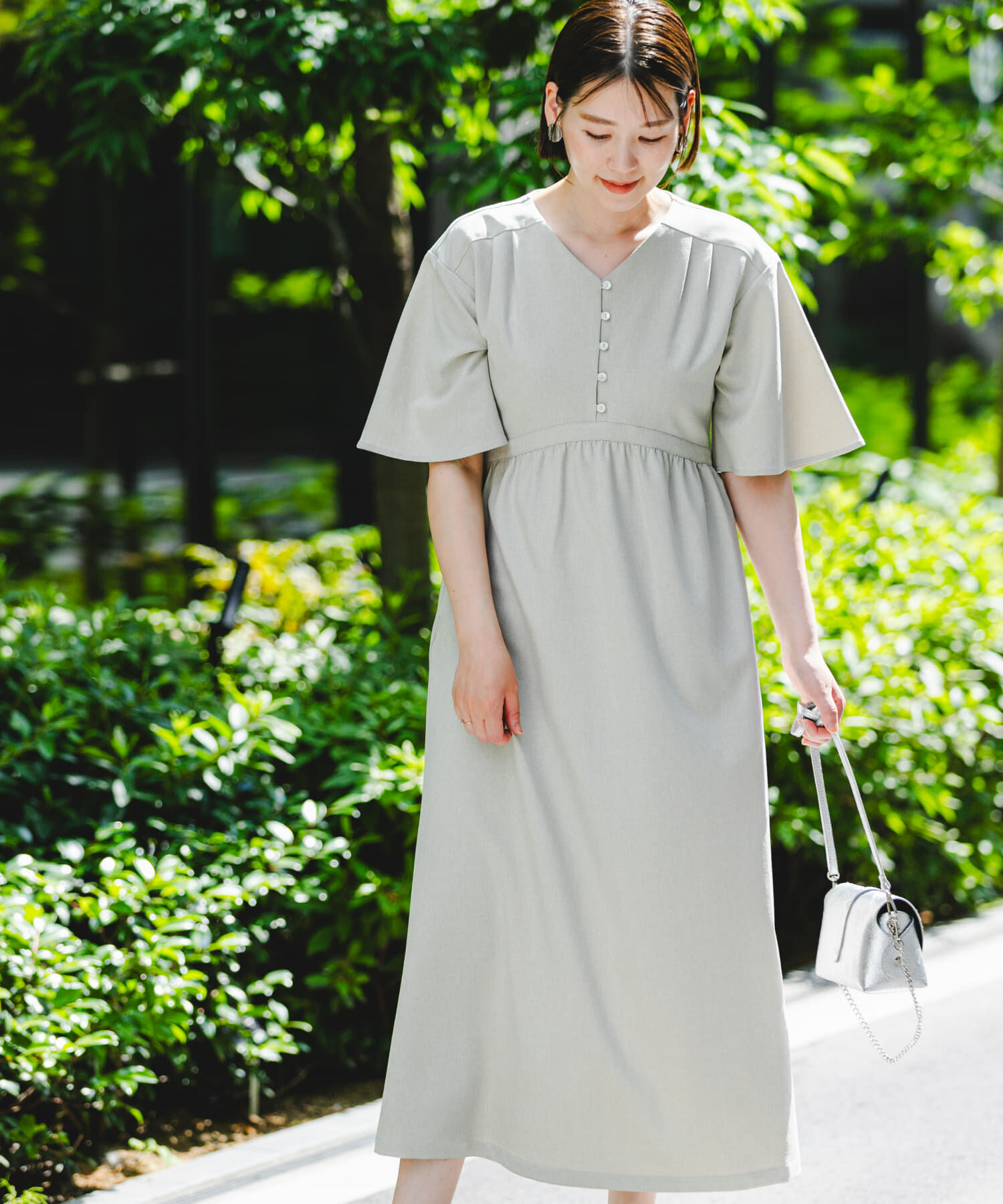 URBAN RESEARCH ROSSO「『UR TECH DRYLUXE』F by ROSSO　ウエストマークワンピース」|ワンピース|