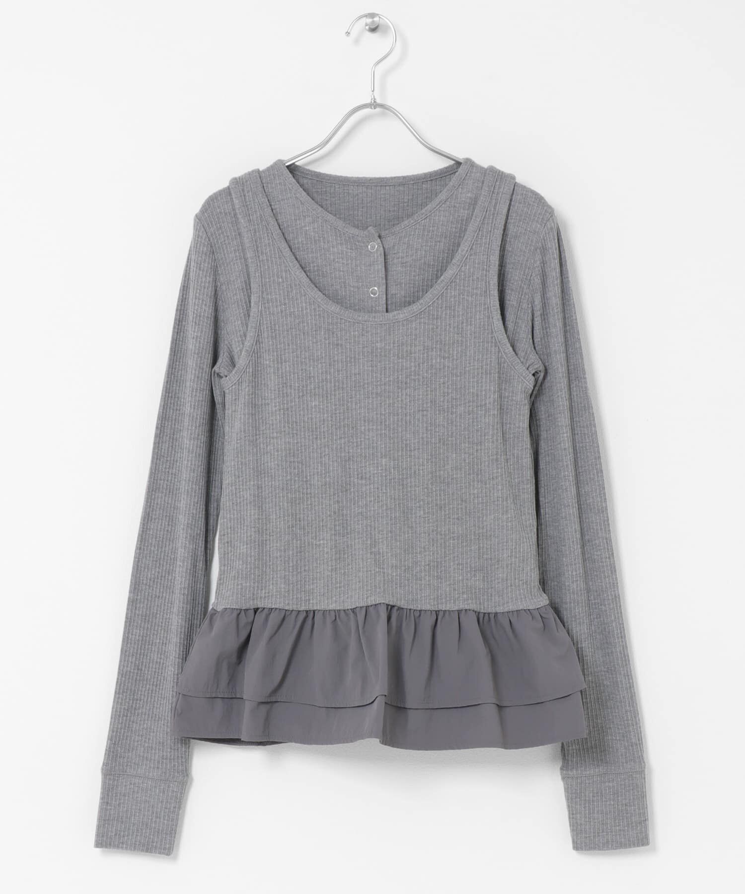 Sonny Label 「『WEB限定』裾フリルカットアンサンブル」|Tシャツ・カットソー|