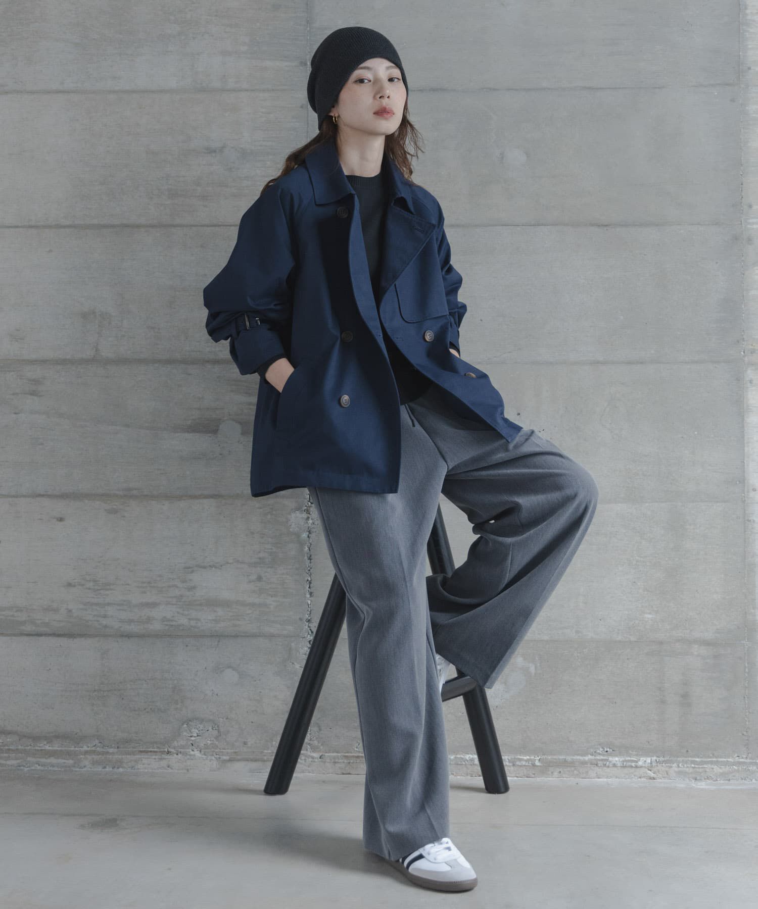 Sonny Label 「撥水ショートトレンチコート」|トレンチコート|