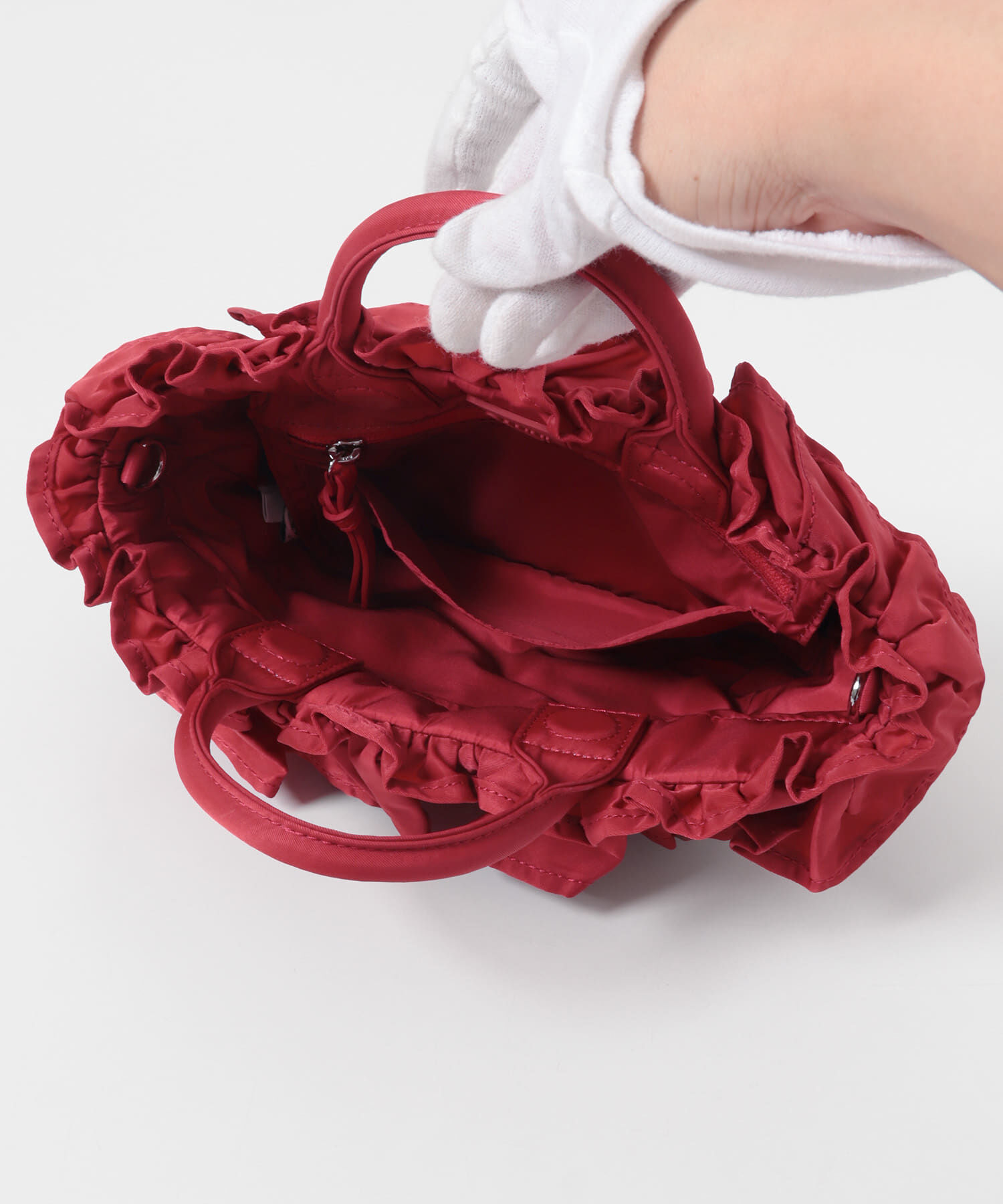 URBAN RESEARCH「GANNI　MINI SHOPPER RUFFLE」|クラッチバッグ|