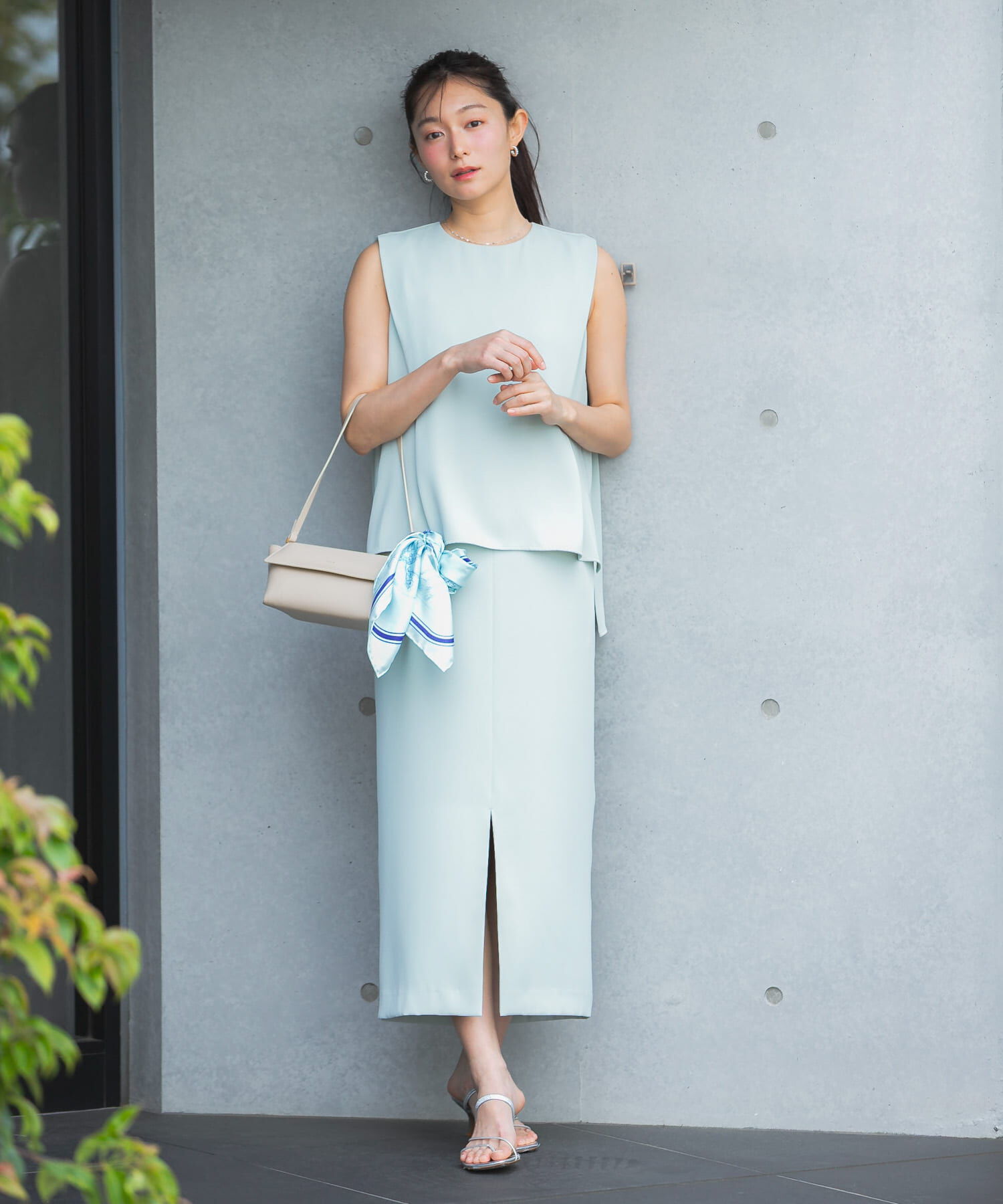 URBAN RESEARCH ROSSO「バックメタルポイントストレートワンピース」|ワンピース|