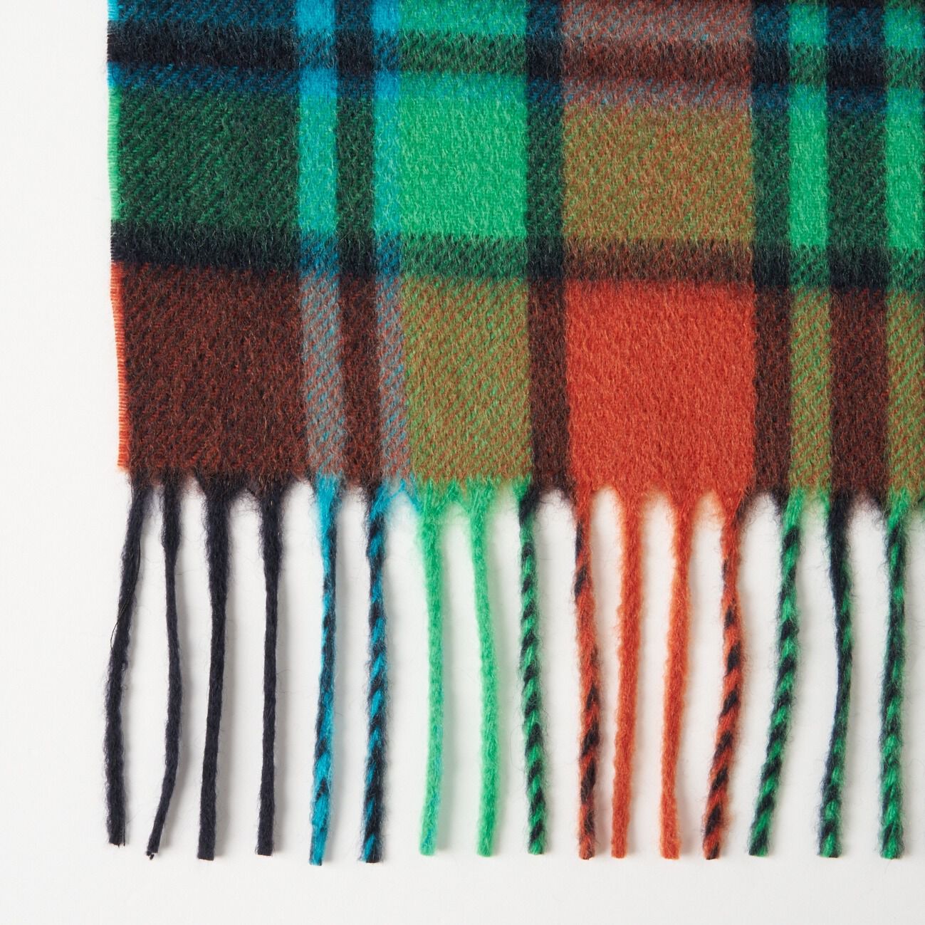 「Joshua Ellis CASHMERE CHECK MUFFLER」|マフラー|