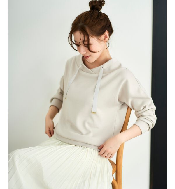 le.coeur blanc「《WEB限定アイテム》パーカーライクデザイントップス」|Tシャツ・カットソー|
