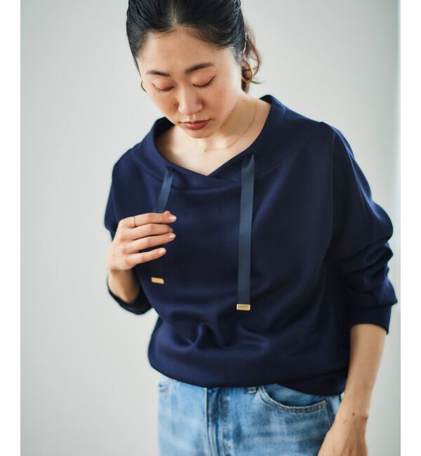le.coeur blanc「《WEB限定アイテム》パーカーライクデザイントップス」|Tシャツ・カットソー|