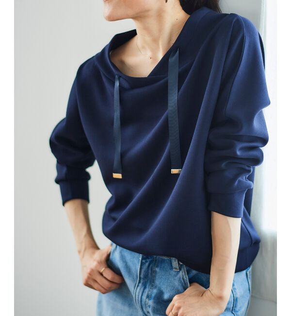 le.coeur blanc「《WEB限定アイテム》パーカーライクデザイントップス」|Tシャツ・カットソー|