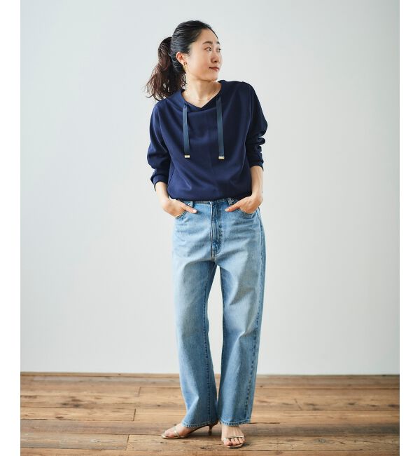 le.coeur blanc「《WEB限定アイテム》パーカーライクデザイントップス」|Tシャツ・カットソー|