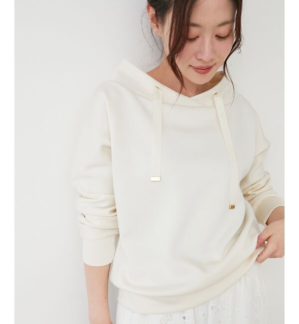 le.coeur blanc「《WEB限定アイテム》パーカーライクデザイントップス」|Tシャツ・カットソー|