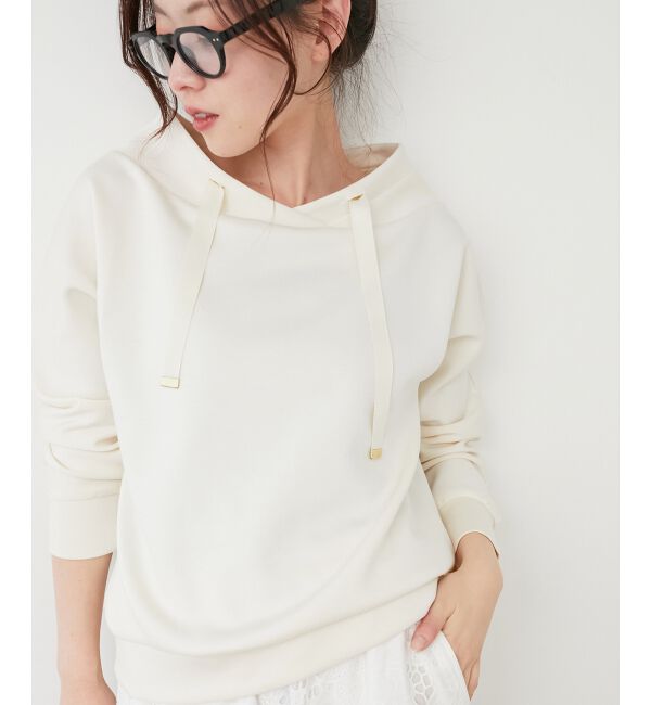 le.coeur blanc「《WEB限定アイテム》パーカーライクデザイントップス」|Tシャツ・カットソー|
