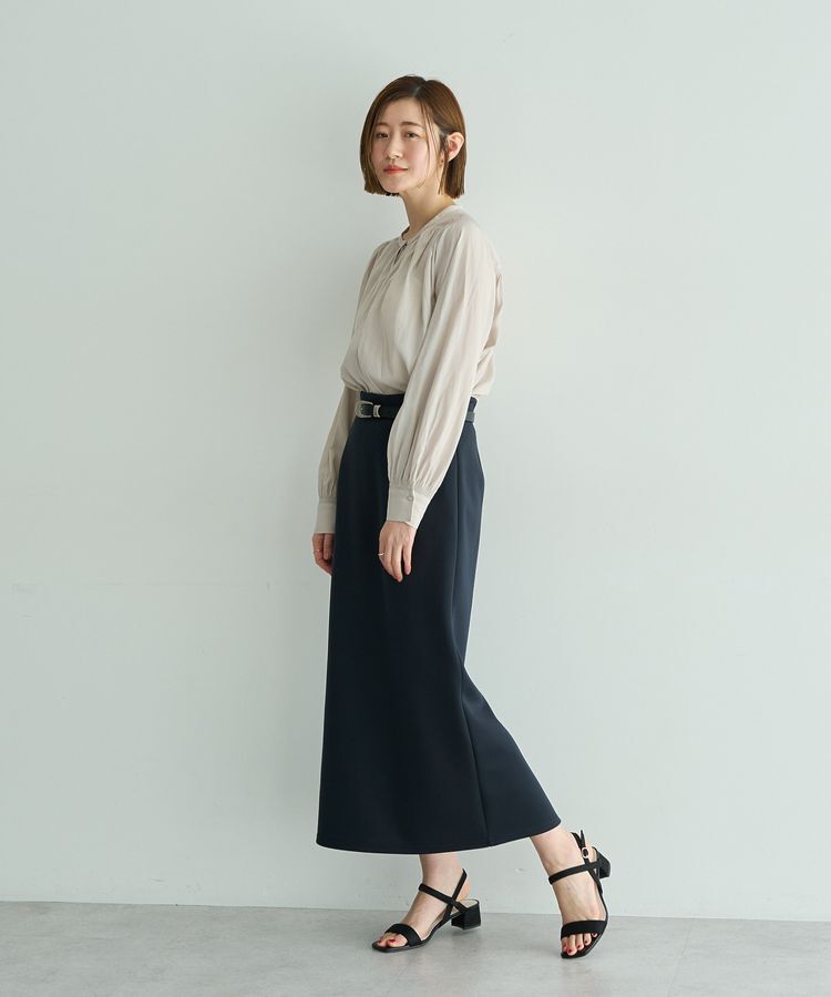 YECCA VECCA「ダンボールニットナロースカート」|タイト|