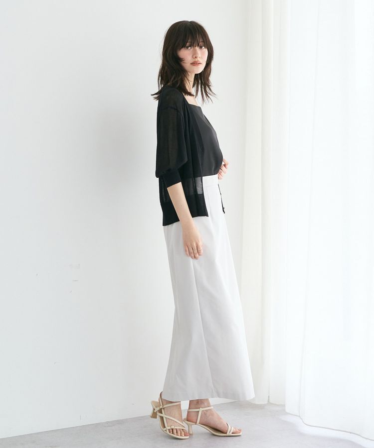 YECCA VECCA「ロングナロースカート」|タイト|