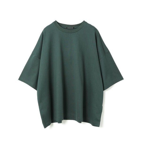 mizuiro ind「mizuiro ind クルーネックワイドチュニック」|ワンピース|ダークグリーン