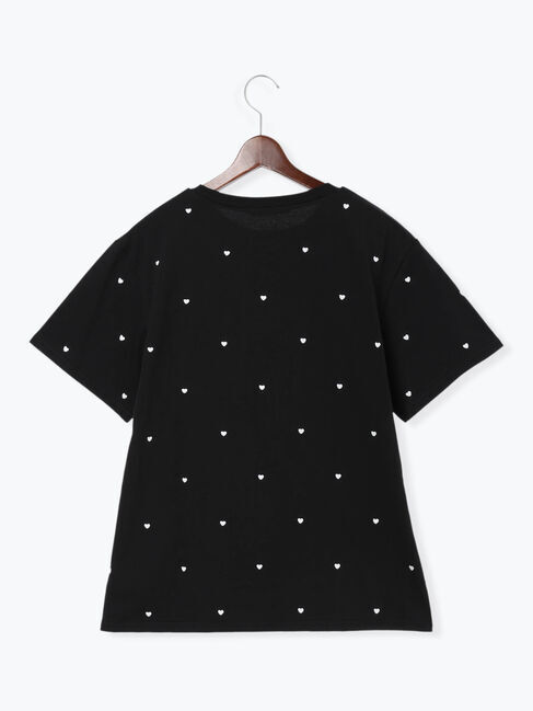 Te chichi「【接触冷感】ハート刺繍Tシャツ」|Tシャツ・カットソー|