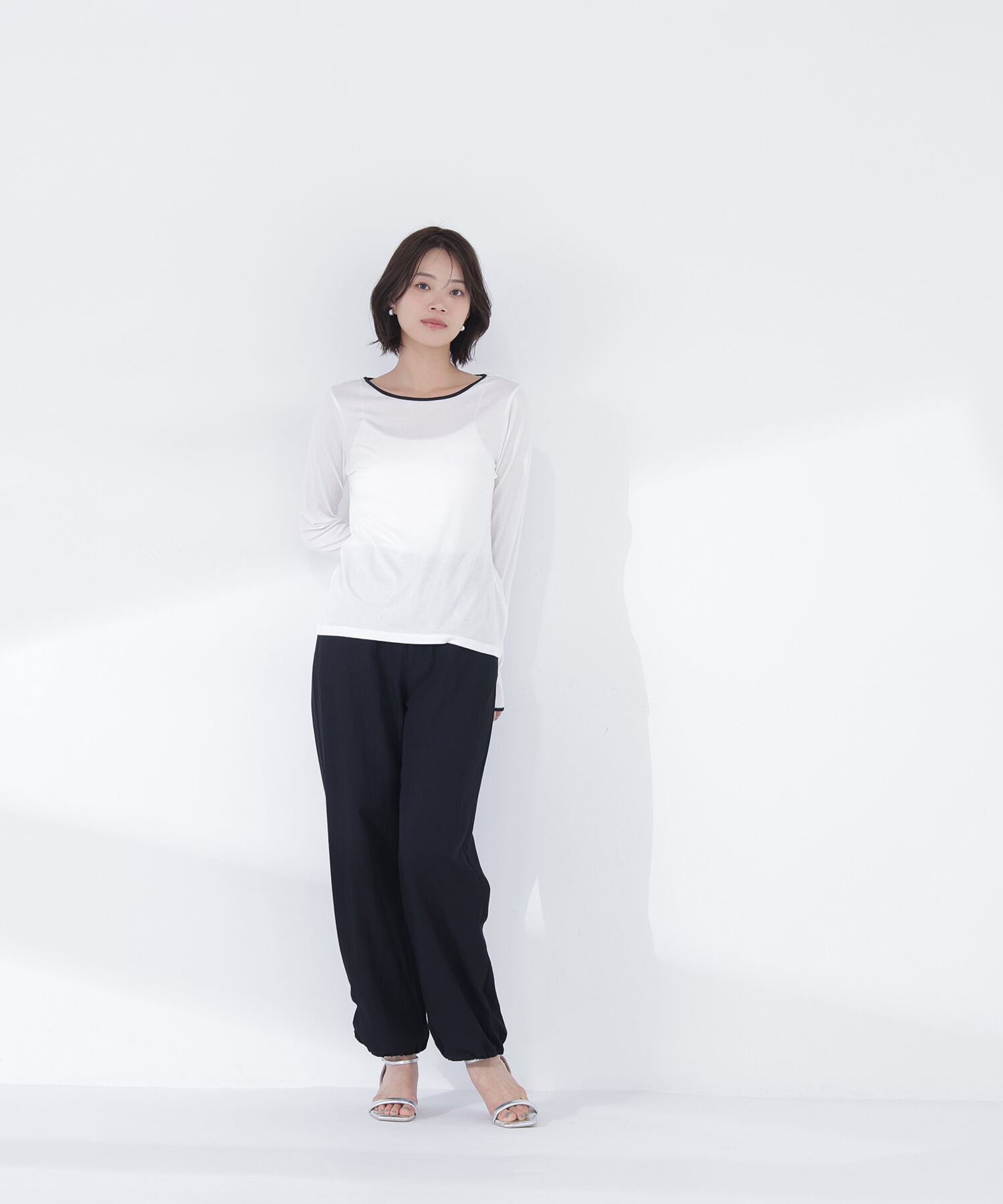  「バイカラーバックシャンカットソー」|Tシャツ・カットソー|