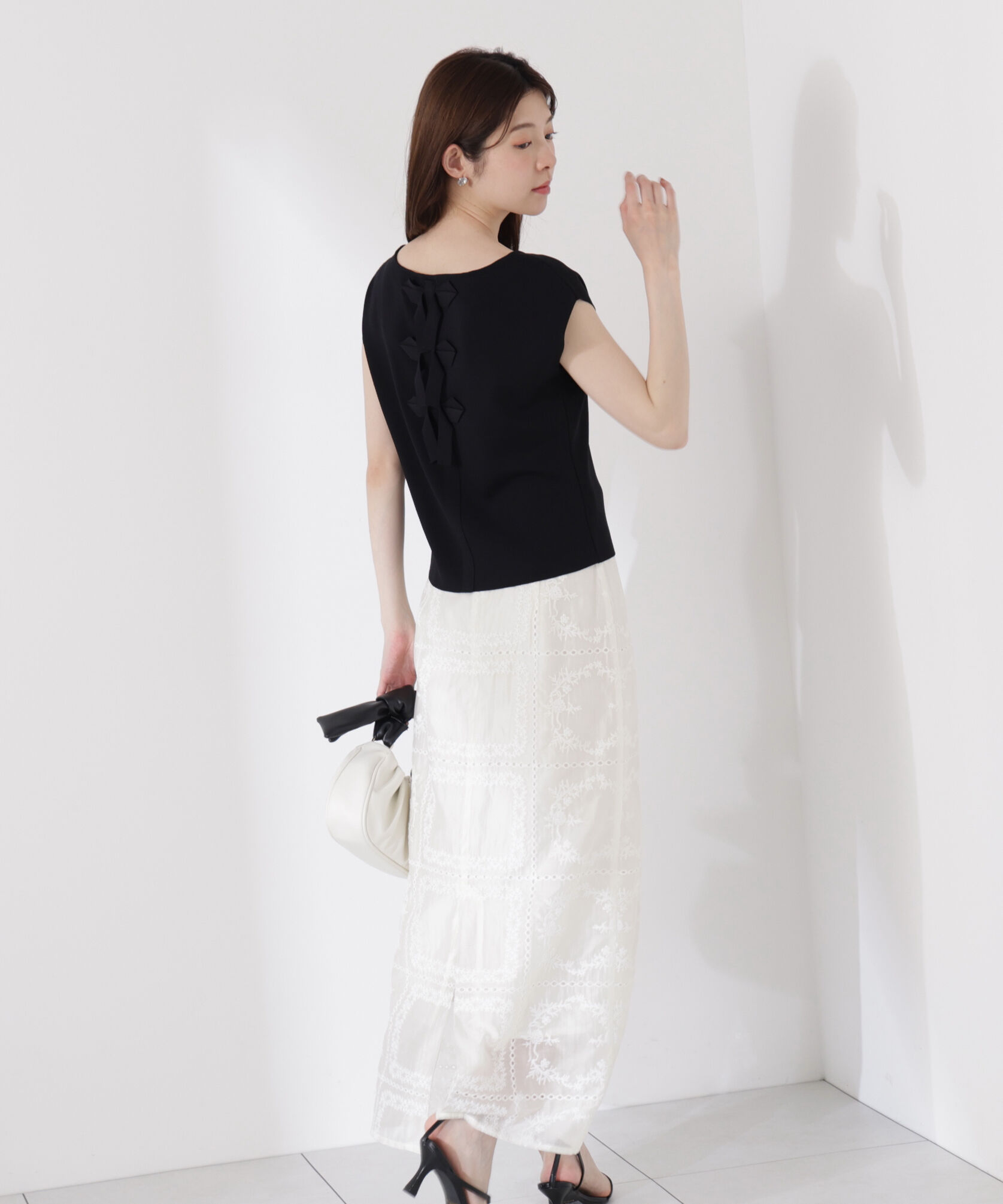 PROPORTION BODY DRESSING「シアーパネルレーススカート」|スカート|