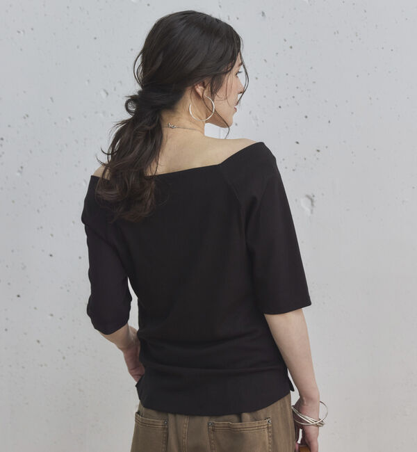 Doux archives「オフショル５分袖カットソー」|Tシャツ・カットソー|