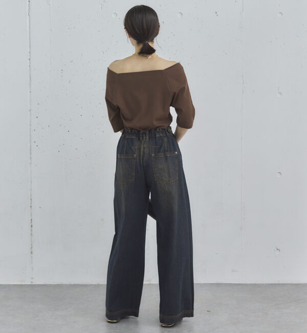 Doux archives「オフショル５分袖カットソー」|Tシャツ・カットソー|