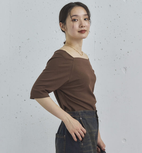 Doux archives「オフショル５分袖カットソー」|Tシャツ・カットソー|