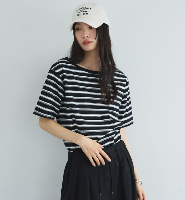 Doux archives「マルチボーダーカットソー」|Tシャツ・カットソー|
