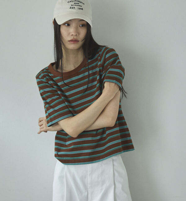 Doux archives「マルチボーダーカットソー」|Tシャツ・カットソー|