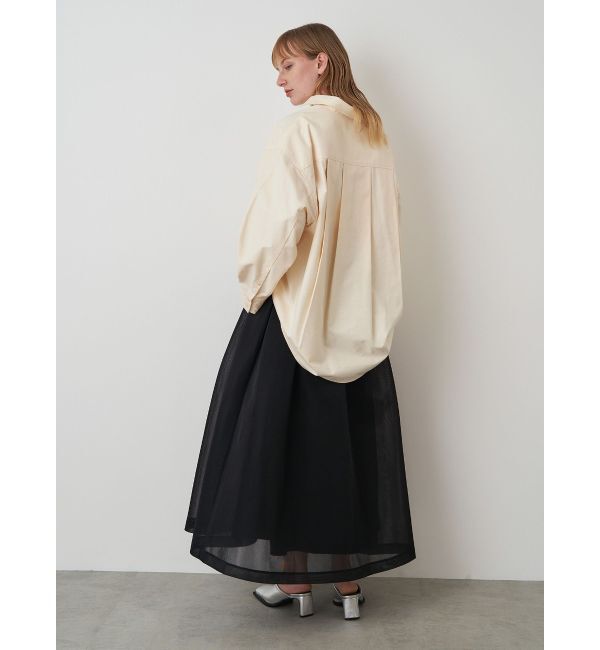 ELENDEEK「MESH BONDING FLARED SK」|スカート|