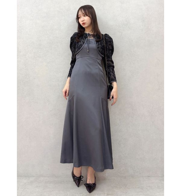dazzlin「【藤井サチコラボ】ボレロSETサテンキャミドレス」|ワンピース|