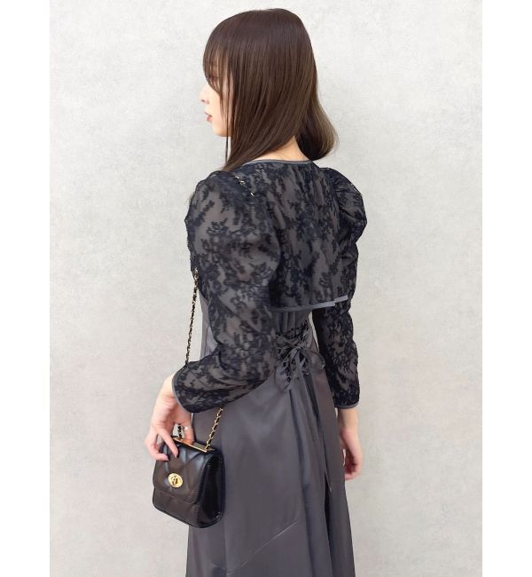 dazzlin「【藤井サチコラボ】ボレロSETサテンキャミドレス」|ワンピース|
