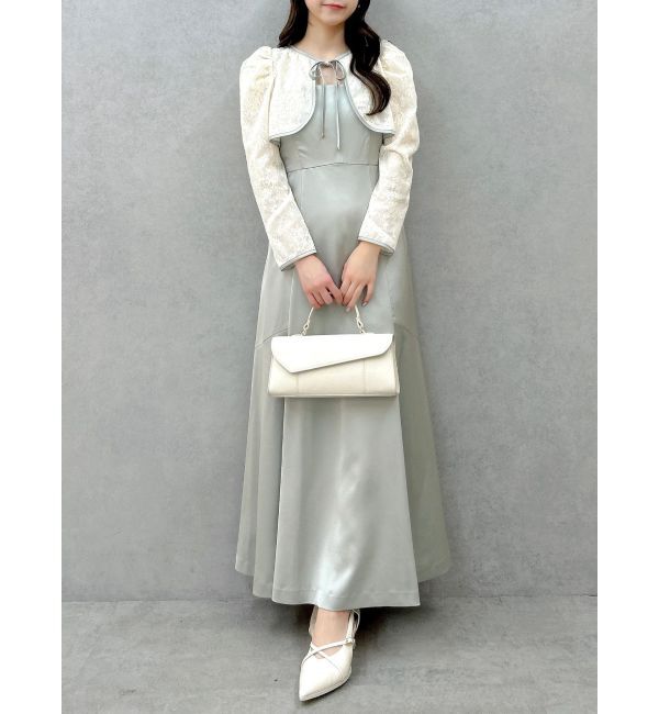 dazzlin「【藤井サチコラボ】ボレロSETサテンキャミドレス」|ワンピース|