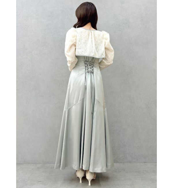 dazzlin「【藤井サチコラボ】ボレロSETサテンキャミドレス」|ワンピース|