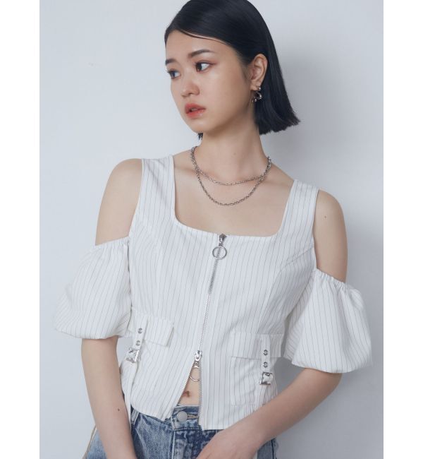 EMODA「アウトポケットオフショルダートップ」|Tシャツ・カットソー|