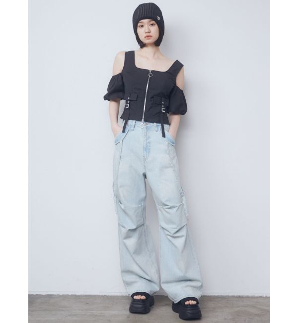 EMODA「アウトポケットオフショルダートップ」|Tシャツ・カットソー|