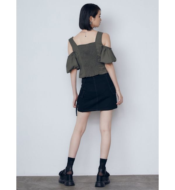 EMODA「アウトポケットオフショルダートップ」|Tシャツ・カットソー|