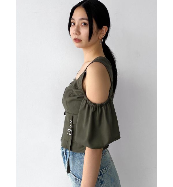 EMODA「アウトポケットオフショルダートップ」|Tシャツ・カットソー|
