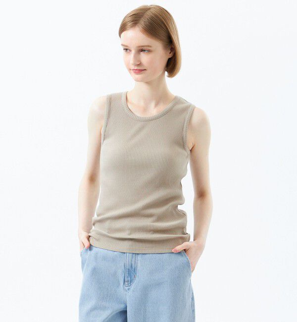 MACKINTOSH PHILOSOPHY「Uネックタンクトップ」|Tシャツ・カットソー|ベージュ