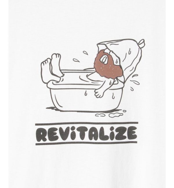 VENCE share style「ヒゲ発泡キャラプリントTシャツ」|Tシャツ・カットソー|