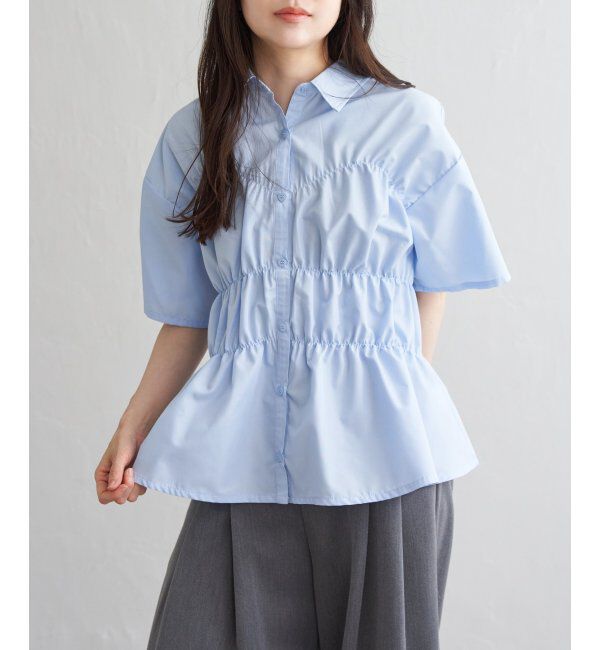 VENCE share style「ブロードシャーリングシャツHS」|シャツ・ブラウス|