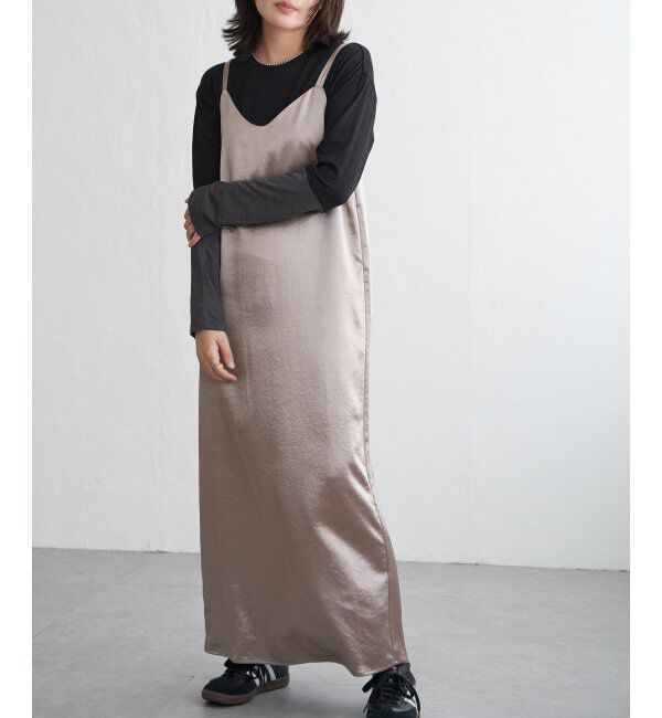 VENCE share style「サテンキャミワンピース」|ワンピース|