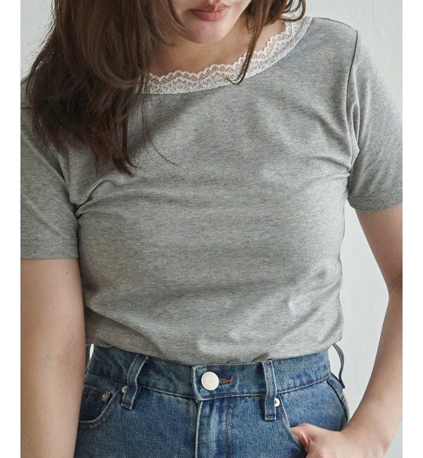 VENCE share style「襟レースバックオープンプルオーバー」|その他|