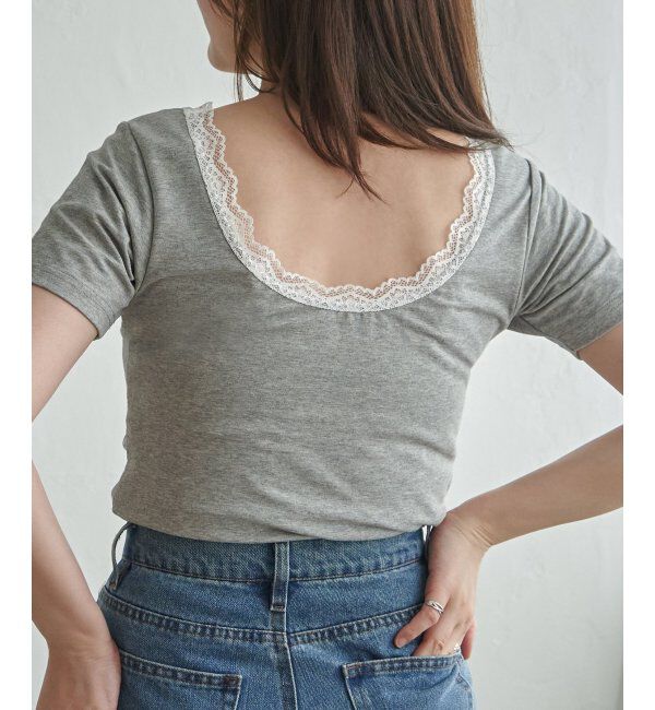 VENCE share style「襟レースバックオープンプルオーバー」|その他|