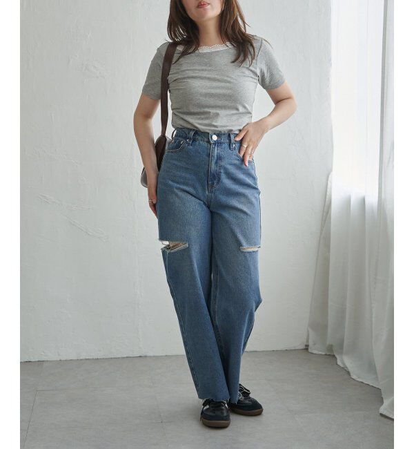 VENCE share style「襟レースバックオープンプルオーバー」|その他|
