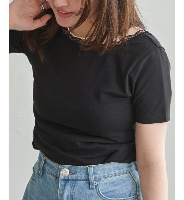 VENCE share style「襟レースバックオープンプルオーバー」|その他|