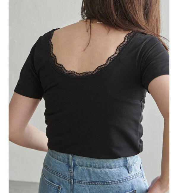 VENCE share style「襟レースバックオープンプルオーバー」|その他|