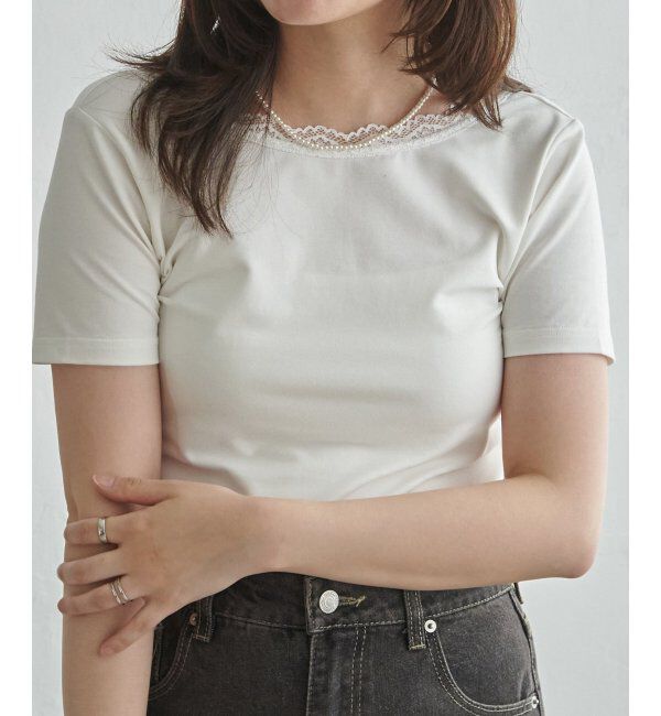 VENCE share style「襟レースバックオープンプルオーバー」|その他|