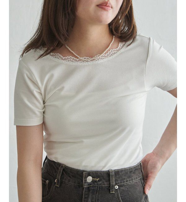 VENCE share style「襟レースバックオープンプルオーバー」|その他|
