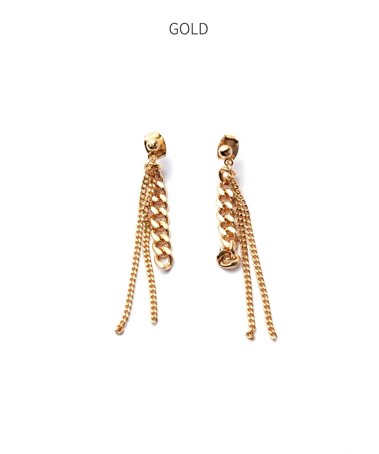 STYLE DELI「ミックスチェーンピアス」|ピアス|
