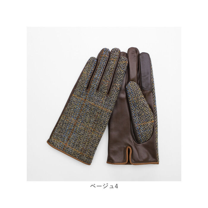 BACKYARD FAMILY「ハリスツイード 手袋 レディース 通販 Harris Tweed グローブ 手ぶくろ」|手袋|