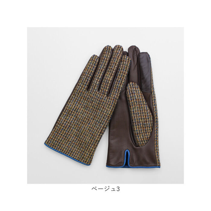 BACKYARD FAMILY「ハリスツイード 手袋 レディース 通販 Harris Tweed グローブ 手ぶくろ」|手袋|