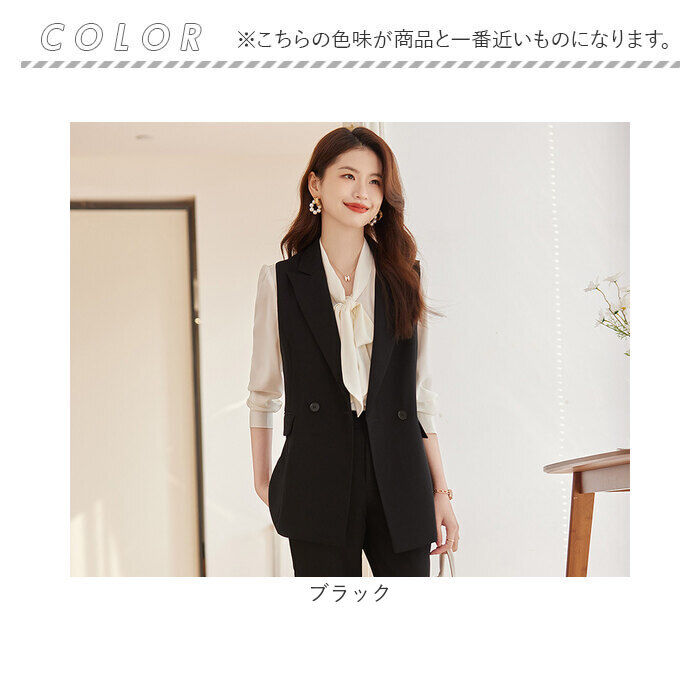 BACKYARD FAMILY「ジレ レディース 通販 ベストロングジレ ノースリーブ 前開き ロングベスト ロング丈 羽織り」|その他|