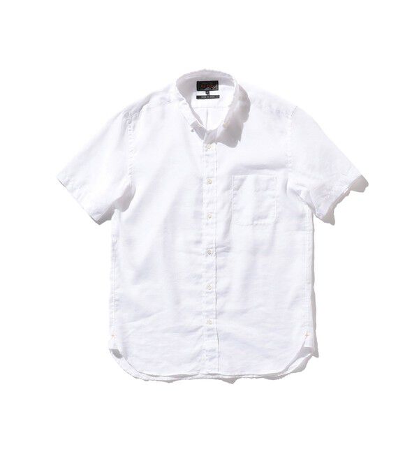 BEAMS PLUS「B.D. Short Sleeve COOLMAX(R) Linen」|シャツ・ブラウス|WHITE
