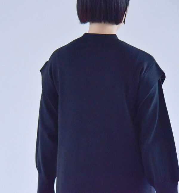 quaranciel「quaranciel:〈手洗い可能〉フェイクレイヤード ニット  ロング ワンピース」|ワンピース|